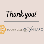 Thumbnail image for Thank You, Rotary Club of Annapolis!