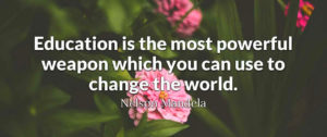 Nelson Mandela quote about education