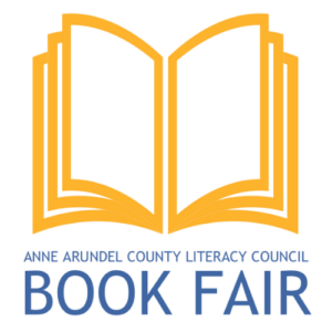 logo image: an open book and text—ANNE ARUNDEL COUNTY LITERACY COUNCIL Book Fair
