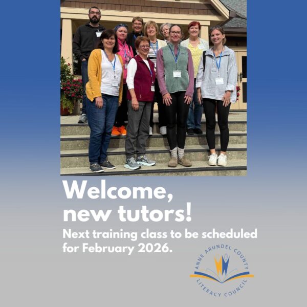 Welcome, new tutors! Next training class to be scheduled for February 2026.