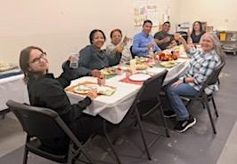 AACLC Eastport conversation group's Thanksgiving celebration
